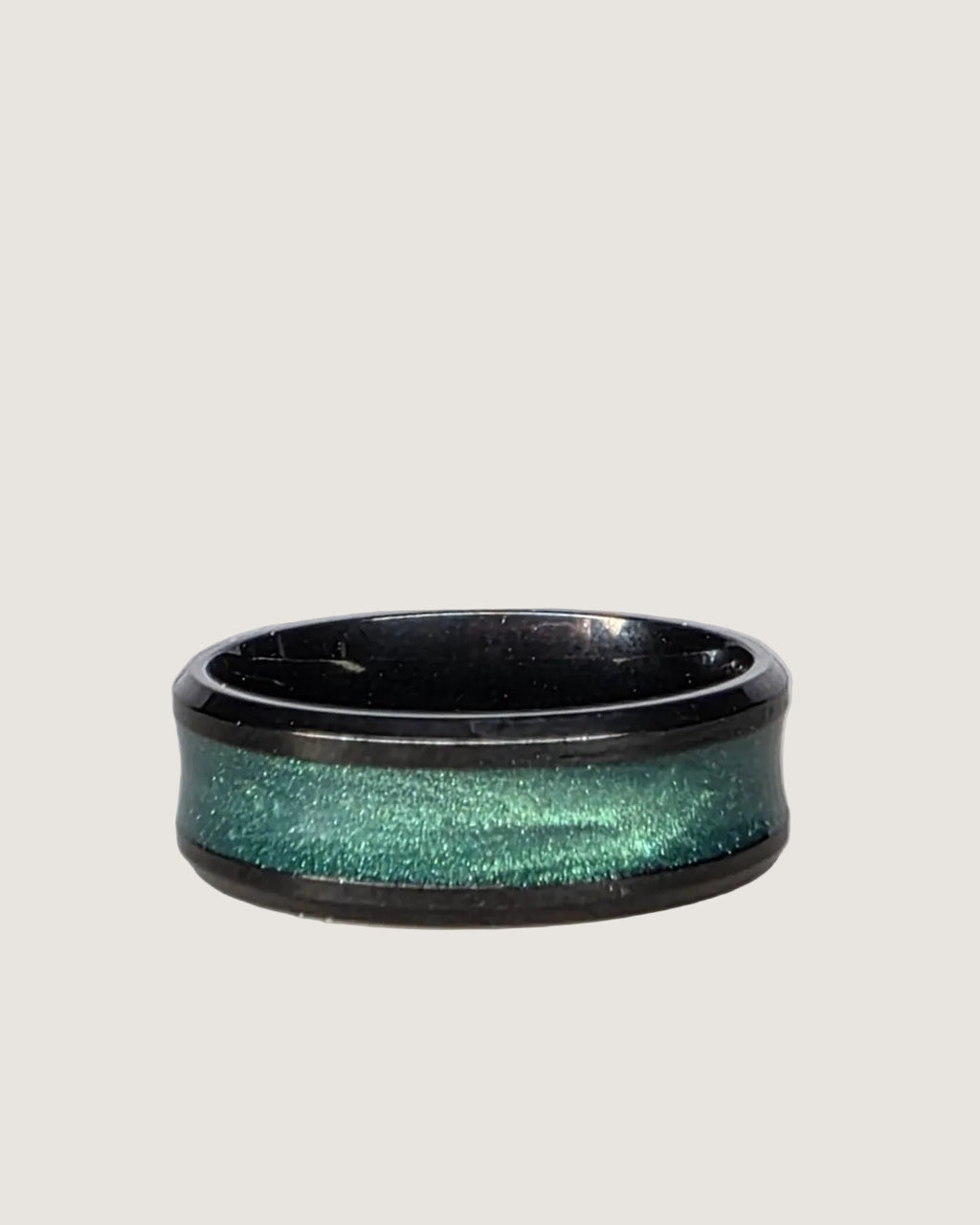 Noir Stardust Wide Band Ring
