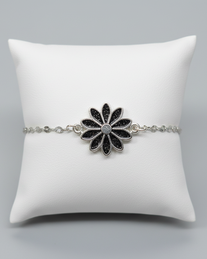 Bloom Anklet with Silver Chain