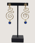 Deep Blue Crystal Spirals