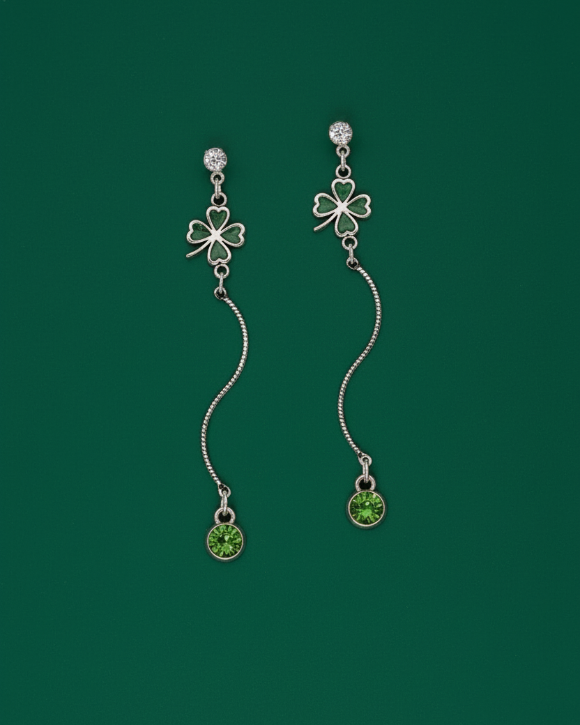 Four-Leaf Crystal Swirls