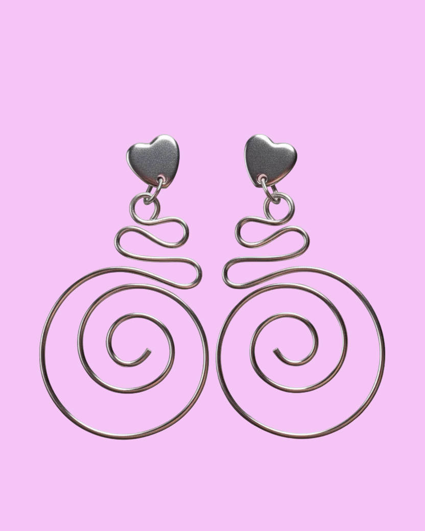 Metal Heart Spirals