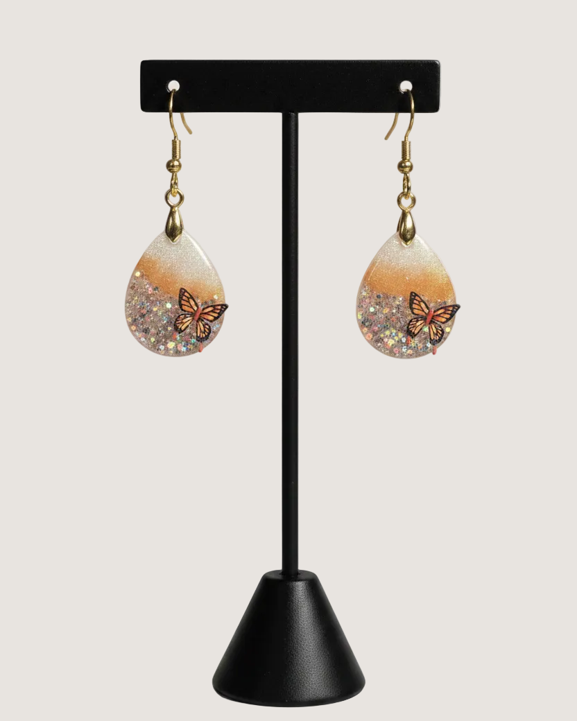 Golden Monarch Teardrops