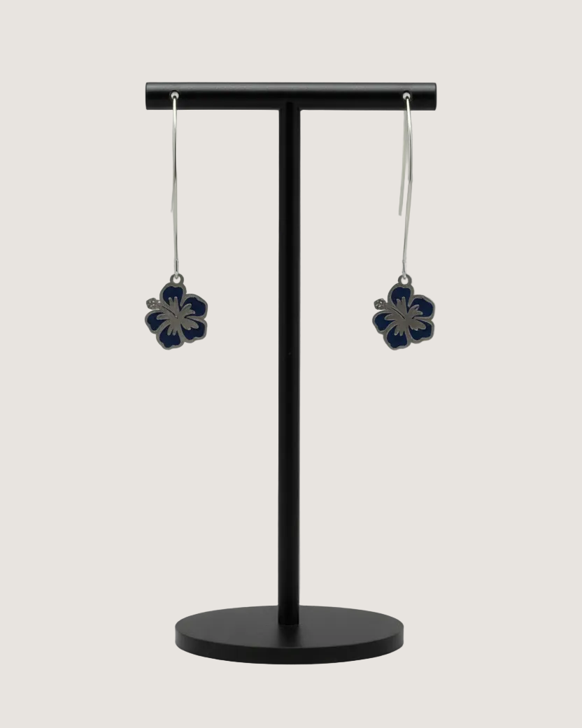 Hibiscus Drop Earrings