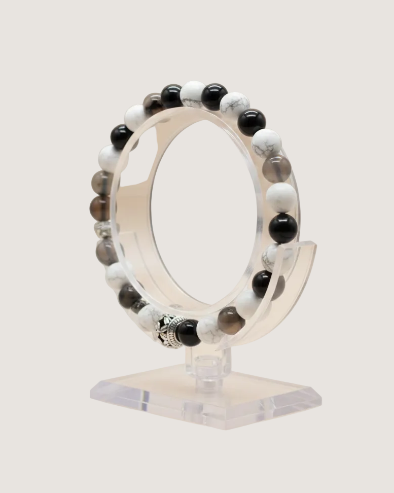 Onyx & Howlite Bracelet