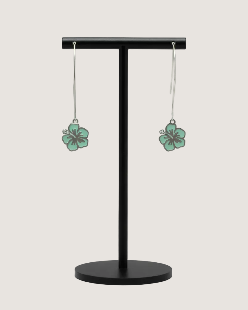 Hibiscus Drop Earrings