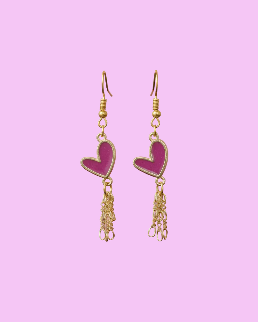 Heart & Fringe Drops