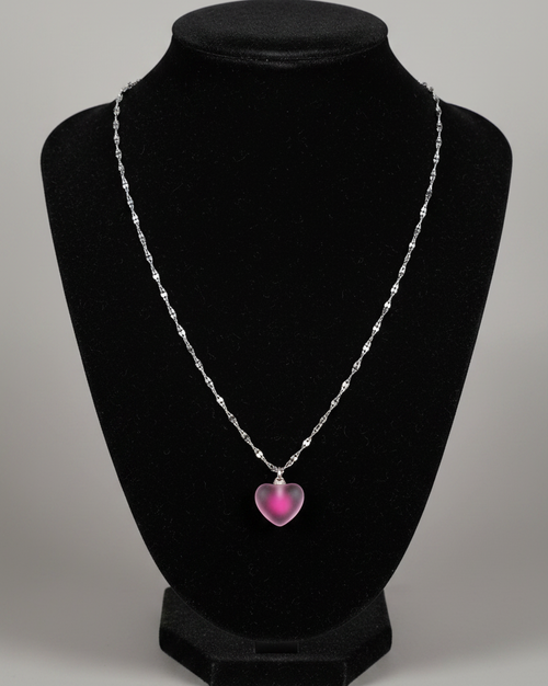 Blurred Heart Necklace