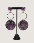 Floral Galaxy Swirl Hoops