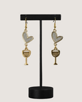 Silver Sip Drop Earrings