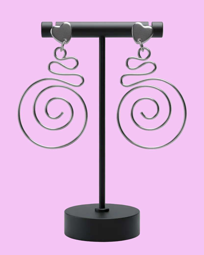 Metal Heart Spirals